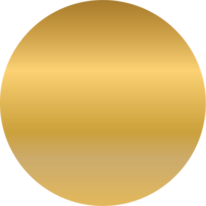 gold circle, round, gradient background,